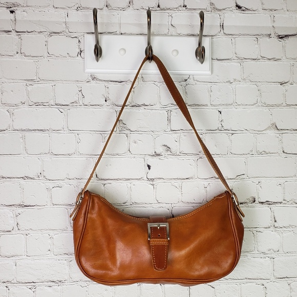 Vintage leather shoulder bag - Picture 4 of 5